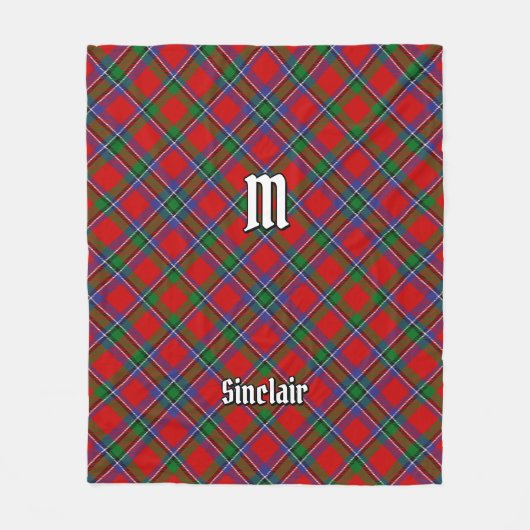 Clan Sinclair Tartan Fleecedecke (Vorderseite)