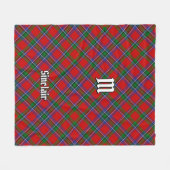 Clan Sinclair Tartan Fleecedecke (Vorderseite (Horizontal))