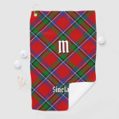 Clan Sinclair Tartan Golfhandtuch (Insitu)