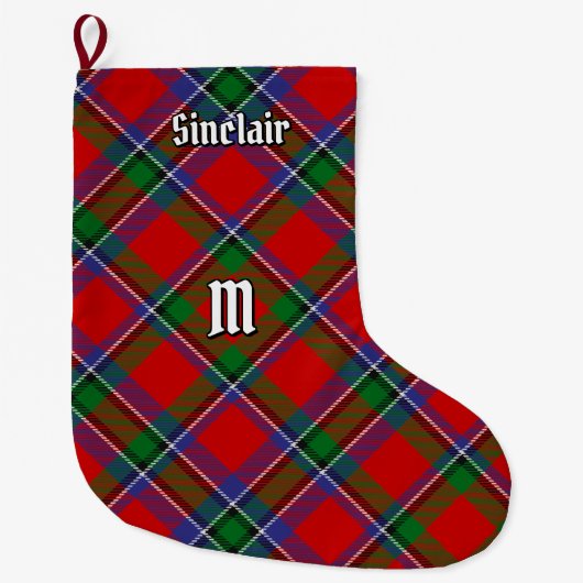 Clan Sinclair Tartan Großer Weihnachtsstrumpf (Vorderseite)