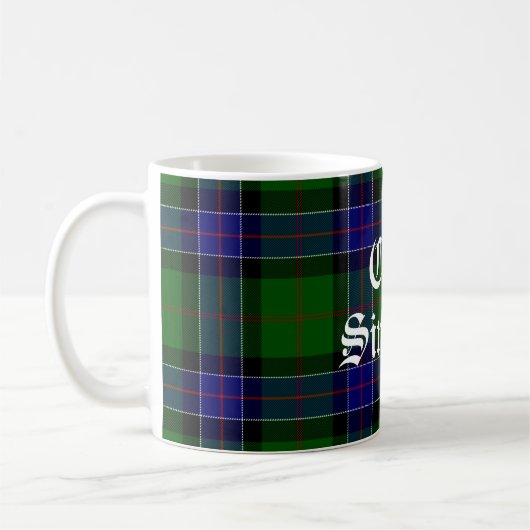 Clan Sinclair Tartan individuell anpassbar Kaffeetasse (Links)