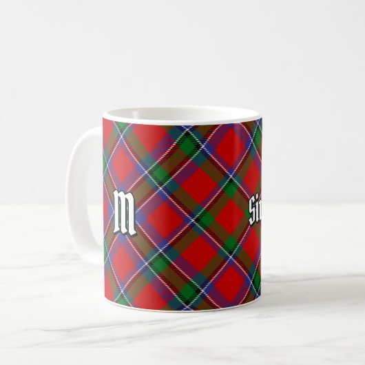 Clan Sinclair Tartan Kaffeetasse (Vorderseite Links)