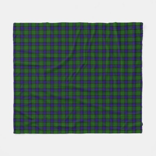 Clan Sinclair Tartan Kariert Fleecedecke (Vorderseite (Horizontal))