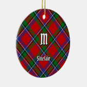 Clan Sinclair Tartan Keramik Ornament (Rechts)