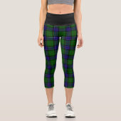 Clan Sinclair Tartan Pattern Capri Leggings (Vorderseite)