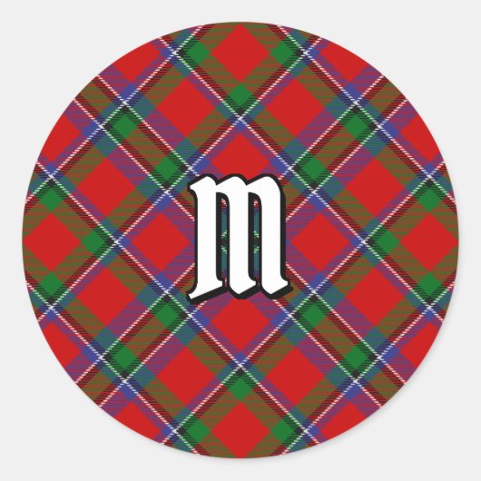 Clan Sinclair Tartan Runder Aufkleber (Vorderseite)