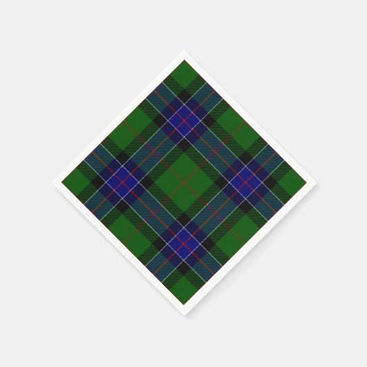 Clan Sinclair Tartan Serviette (Ecke)