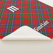 Clan Sinclair Tartan Sherpadecke (3/4)