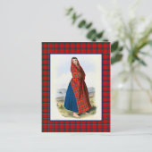 Clan Sinclair Vintag Illustration Tartan Frame Postkarte (Stehend Vorderseite)