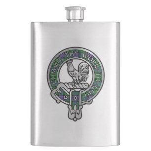 Clan Sinclair Wappen & Jagd Tartan Flask Flachmann