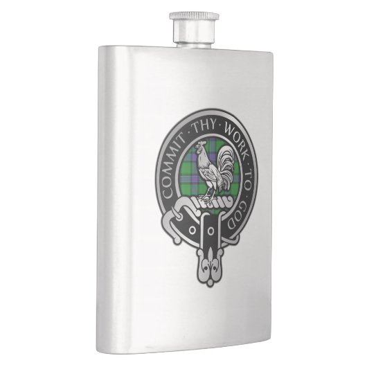 Clan Sinclair Wappen & Jagd Tartan Flask Flachmann (Rechts)