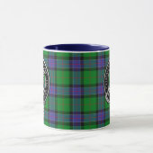 Clan Sinclair Wappen & Jagd Tartan Tasse (Zentrum)