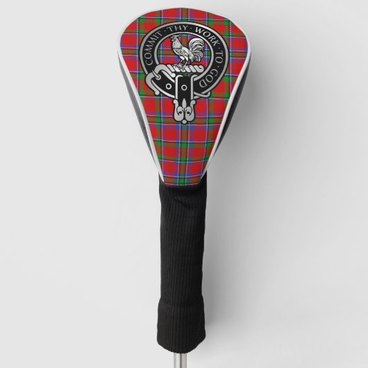Clan Sinclair Wappen & Tartan Golf Head Cover Golf Headcover (Vorderseite)