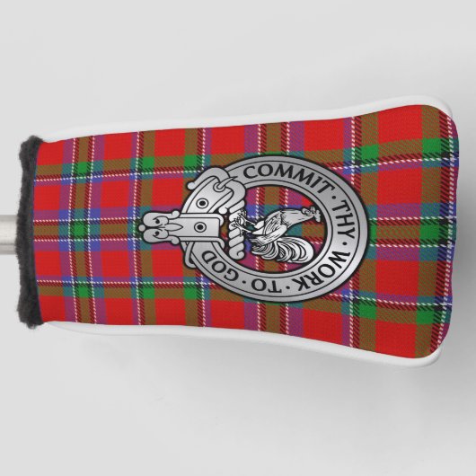 Clan Sinclair Wappen & Tartan Golf Headcover (Vorderseite)