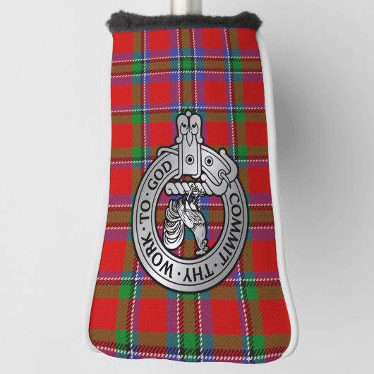 Clan Sinclair Wappen & Tartan Golf Headcover (Rotieren 90)