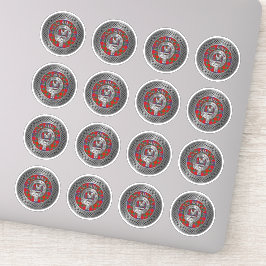 Clan Sinclair Wappen & Tartan Knot Aufkleber