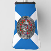 Clan Sinclair Wappen & Tartan Knot Golf Headcover (Rotieren 90)