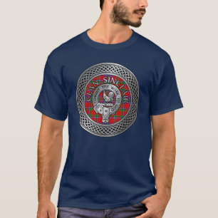 Clan Sinclair Wappen & Tartan Knot T-Shirt