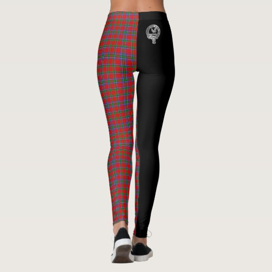 Clan Sinclair Wappen & Tartan Leggings (Rückseite)