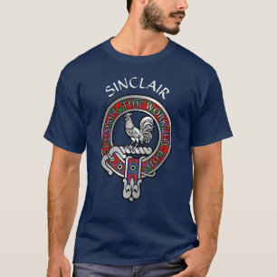 Clan Sinclair Wappen & Tartan T - Shirt