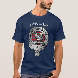 Clan Sinclair Wappen & Tartan T-Shirt