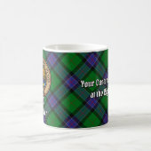 Clan Sinclair Wappen über Jagd Tartan Kaffeetasse (Mittel)