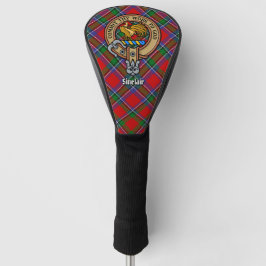 Clan Sinclair Wappen über Tartan Golf Headcover