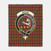 Clan Skene Modern Tartan Kariert Fleecedecke (Vorderseite)