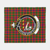 Clan Skene Modern Tartan Kariert Fleecedecke (Vorderseite (Horizontal))