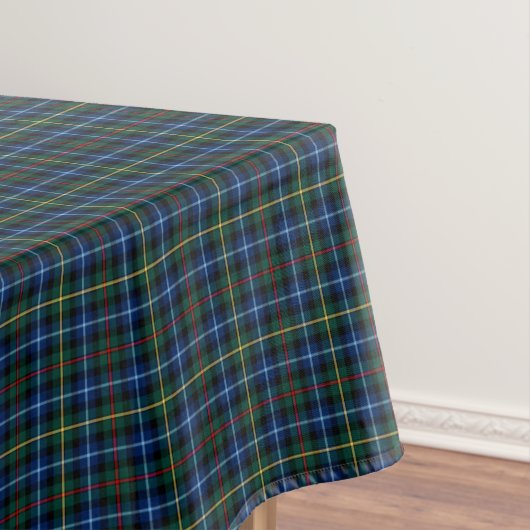 Clan Smith Royal Blue und Green Scottish Tartan Tischdecke (Beispiel)