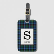 Clan Smith Tartan Mit Monogramm