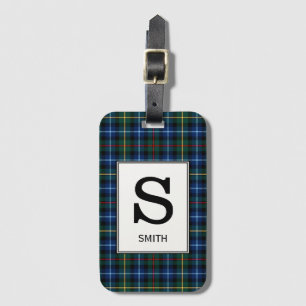 Clan Smith Tartan Mit Monogramm Gepäckanhänger