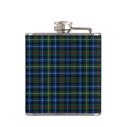 Clan Smith Tartan Monogram Flachmann (Rückseite)