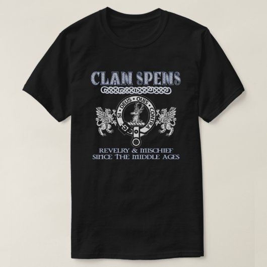 Clan Spens Wappen Schottischer Clans Schottischer  T-Shirt (Design vorne)