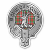 Clan Spens Wappen & Tartan Aufkleber (Vorderseite)