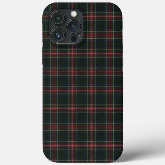 Clan Stewart Black Tartan Case-Mate iPhone Hülle (Rückseite)