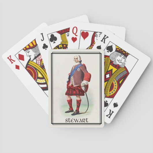 Clan Stewart Classic Scotland Bicycle Deck Spielkarten (Rückseite)