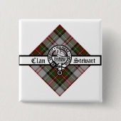 Clan Stewart Extravagant Wappen Abzeichen Button (Vorderseite)