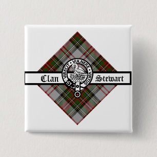 Clan Stewart Extravagant Wappen Abzeichen Button