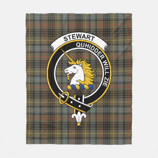 Clan Stewart Hunting Weathered (of Appin) Tartan P Fleecedecke (Vorderseite)