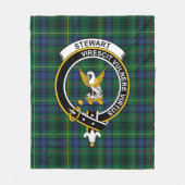 Clan Stewart Jagd Modern (High Stewards) Tartan Fleecedecke (Vorderseite)