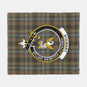 Clan Stewart Jagd Wetter (High Stewards) Tar Fleecedecke (Vorderseite (Horizontal))