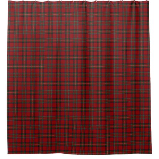 Clan-Stewart klassischer schottischer Tartan Duschvorhang (Vorderseite)
