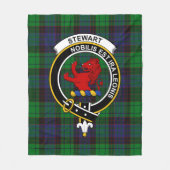 Clan Stewart Old Modern (Stuart) von Bute Tartan P Fleecedecke (Vorderseite)