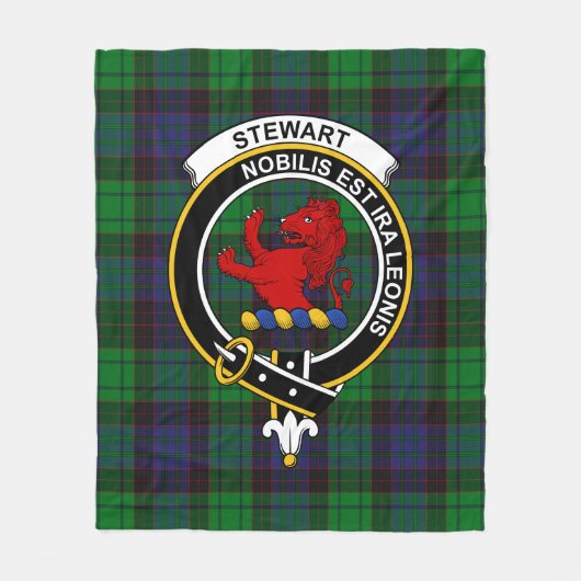 Clan Stewart Old Modern (Stuart) von Bute Tartan P Fleecedecke (Vorderseite)