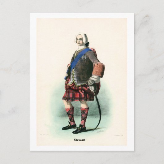 Clan Stewart Postkarte (Vorderseite)