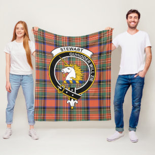 Clan Stewart Royal Ancient (of Appin) Tartan Karie Fleecedecke