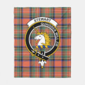 Clan Stewart Royal Ancient (of Appin) Tartan Karie Fleecedecke (Vorderseite)