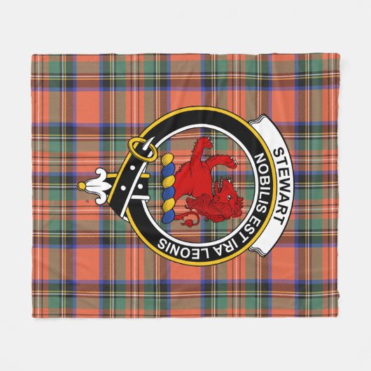 Clan Stewart Royal Ancient (Stuart) von Bute Tarta Fleecedecke (Vorderseite (Horizontal))