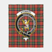 Clan Stewart Royal Modern (High Stewards) Tartan P Fleecedecke (Vorderseite)